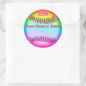 Stickers Softball Personnalisables (Sac)