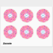Stickers Soirée aux beignes roses (Feuille)