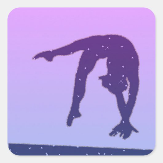 Stickers Solde de Gymnastique Violet (Devant)