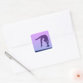 Stickers Solde de Gymnastique Violet (Enveloppe)