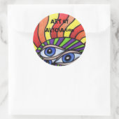 Stickers Soleil Oeil Bleu (Sac)