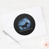 Stickers Solstice Hivernal Cheval et Lune (Enveloppe)