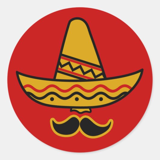 Stickers Sombrero et Mustache (Devant)
