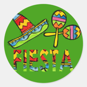 Stickers Sombrero Maraca pour la fête de la fête m