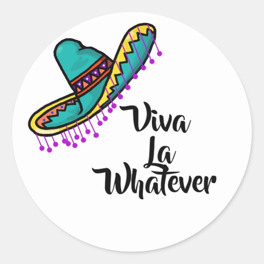 Stickers Sombrero Mexicains ou étiquettes de nom (Devant)
