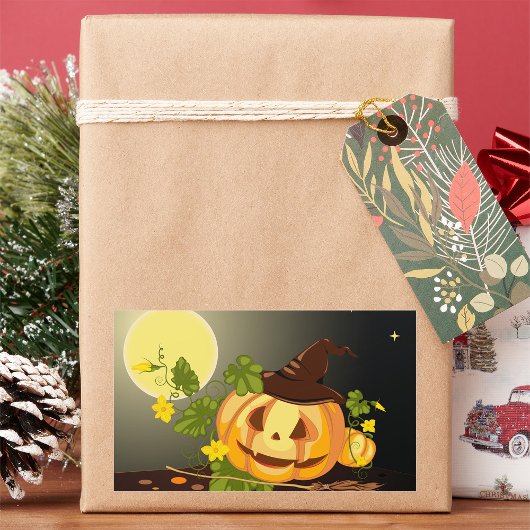 Stickers Sorcière citrouille