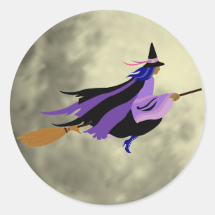 Stickers Sorcière volant