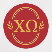 Stickers Sorority Chi Omega (Design 2)