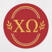 Stickers Sorority Chi Omega (Design 1)