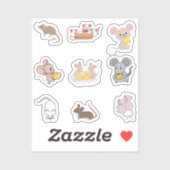 Stickers souris (Feuille)