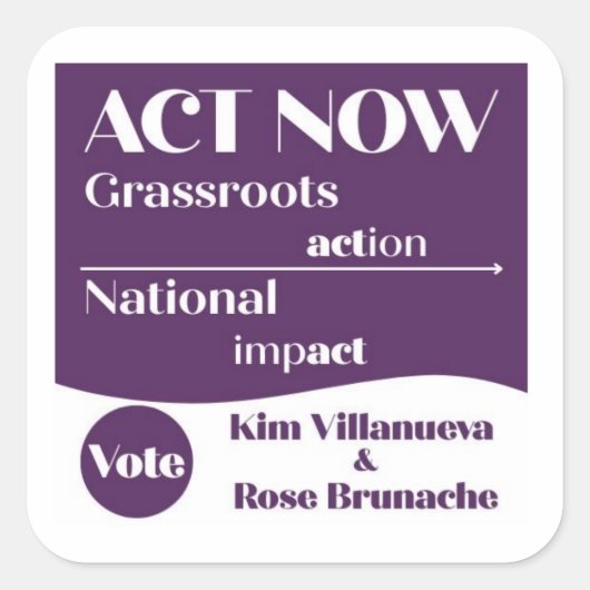 Stickers soutenant l'équipe Kim-Rose (Devant)