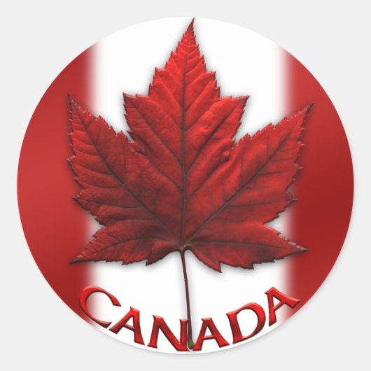 Stickers souvenir Canada Stickers Feuille d'érable (Devant)