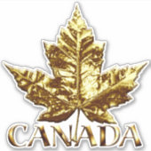 Stickers Souvenir Canada Stickers Maple Leaf Or (Devant)