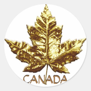 Stickers Souvenir Canada Stickers Maple Leaf Or