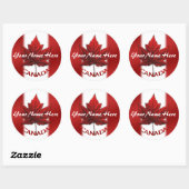 Stickers souvenir du Canada Personnalisé Cadeau ca (Feuille)