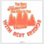 Stickers Souvenirs Camping de ces 7o (Feuille)