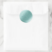 Stickers spa Bleu Double Monogramme Faux Cire Scea (Sac)
