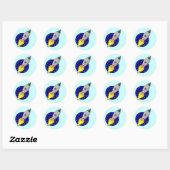 Stickers Space Rocket (Feuille)