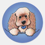 Stickers Spaniel KiniArt Pocket Cocker (Devant)