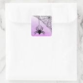 Stickers Spider Web Halloween noir et violet (Sac)