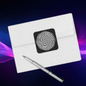 Stickers spirale d'hypnose, Arrière - plan noir