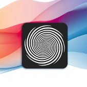 Stickers spirale d'hypnose, Arrière - plan noir