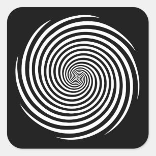 Stickers spirale d'hypnose, Arrière - plan noir