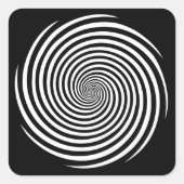 Stickers spirale d'hypnose, Arrière - plan noir (Devant)