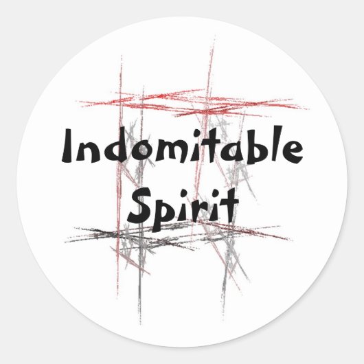 Stickers Spirit Indomitable Martial Arts (Devant)