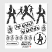 Stickers Spy Party (Feuille)