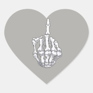 Stickers squelette à doigt moyen