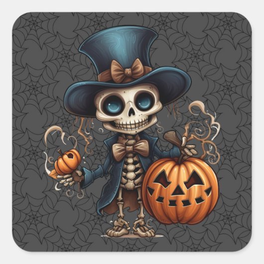 Stickers Squelette Steampunk (Devant)