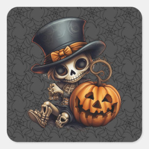 Stickers Squelette Steampunk