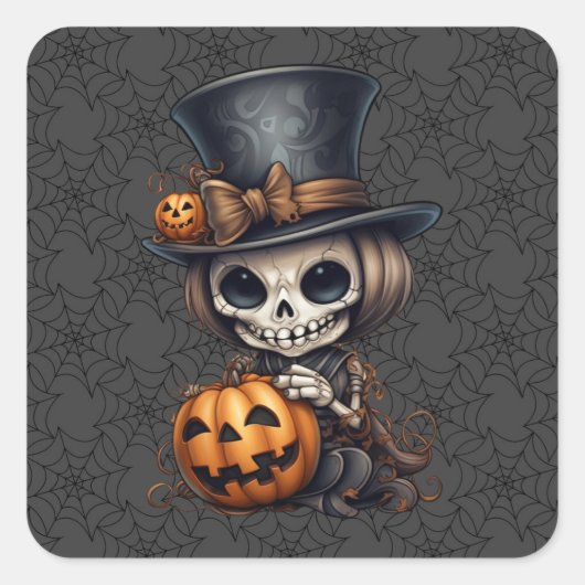 Stickers Squelette Steampunk (Devant)