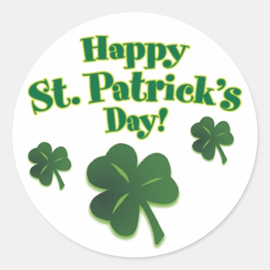 Stickers St Patrick's Day (Devant)