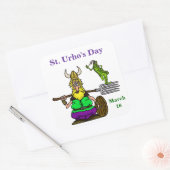 Stickers St Urho avec Grasshopper Peace (Enveloppe)