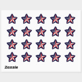 Stickers Star américain (Feuille)