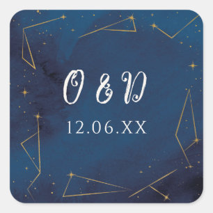 Stickers Star Signes Navy Initials Stickers Étique