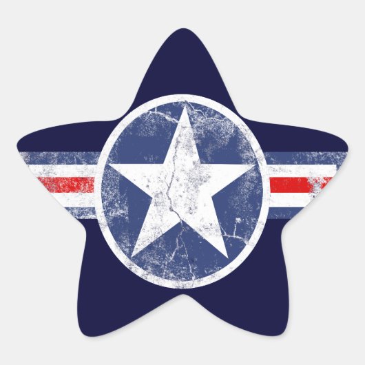 Stickers Star Vintage Patriotique (Devant)
