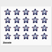 Stickers Star Vintage Patriotique (Feuille)
