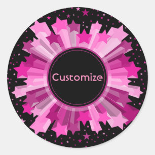 Stickers Starburst Rose