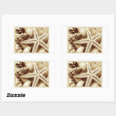 Stickers Starfish and Seashells (Feuille)