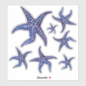 Stickers Starfish - BLEU (Feuille)