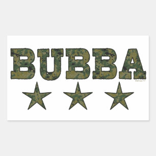 Stickers stars du camouflage de Bubba