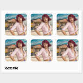 Stickers station d'essence abandonnée Retro Vintag (Feuille)