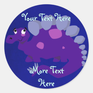Stickers Stegosaurus violet