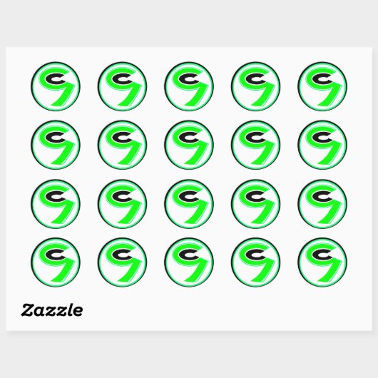 Stickers Steph Cody (rond 20 pack) (Feuille)