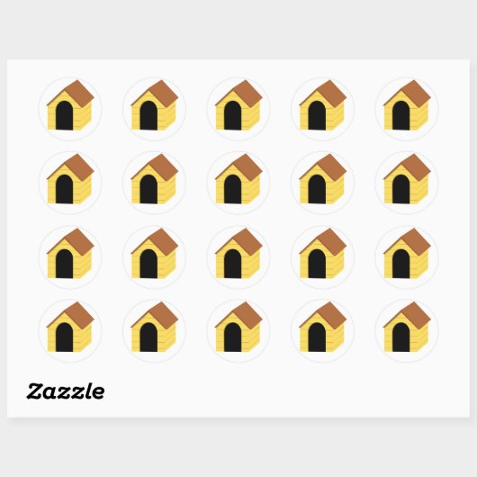 Stickers Stickers Doghouse Jaune (Feuille)