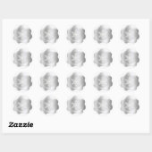 Stickers Stickers Sceau de cire d'argent Snowflake (Feuille)