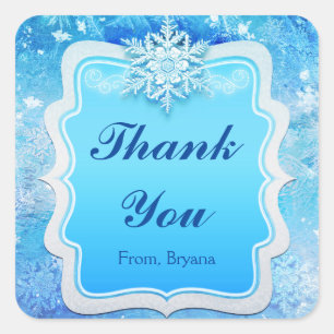 Stickers Stickers Snowflake de glace gelée hiver W